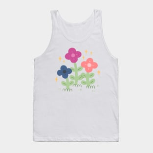 Genderfluid Pride Flowers Tank Top